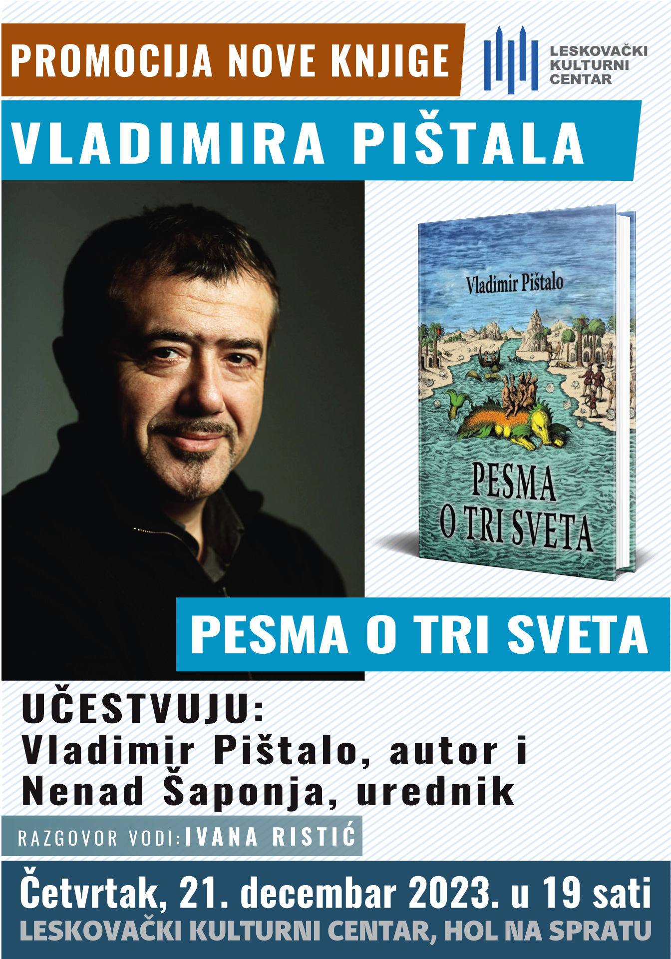 Novi roman Vladimira Pištala