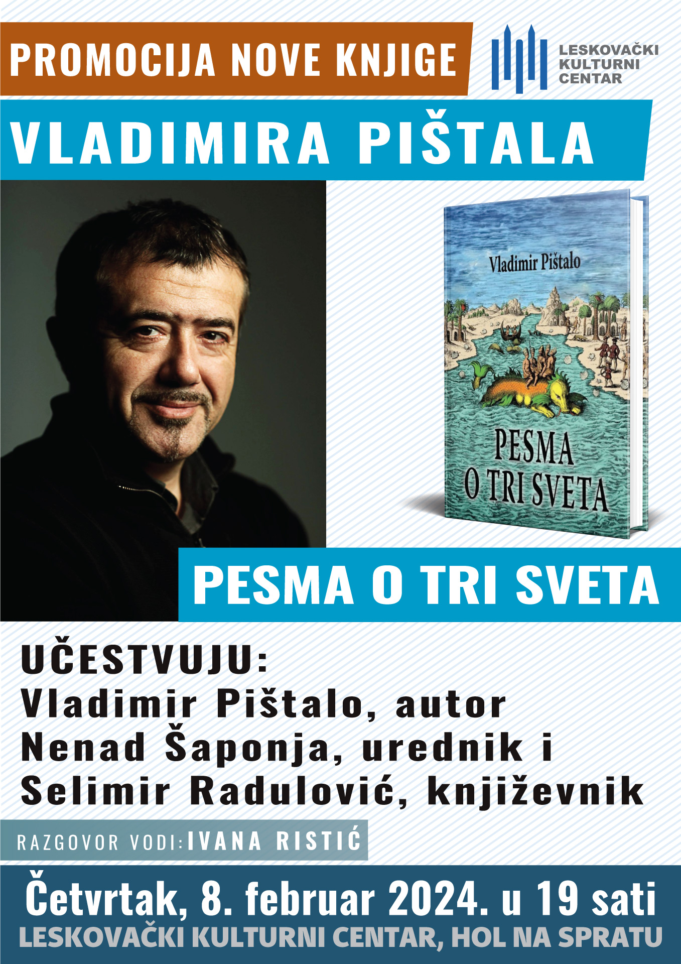Novi roman Vladimira Pištala